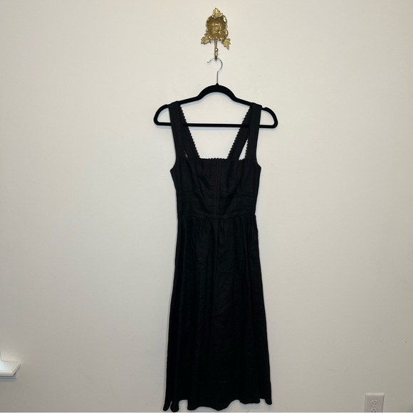 Reformation Black Midi Dress - Picture 2 of 9